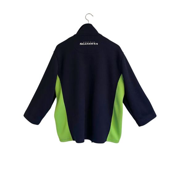 NFL Seahawks Knit Zip Jacket Size Large 3/4 Sleeve Womens - Picture 4 of 6